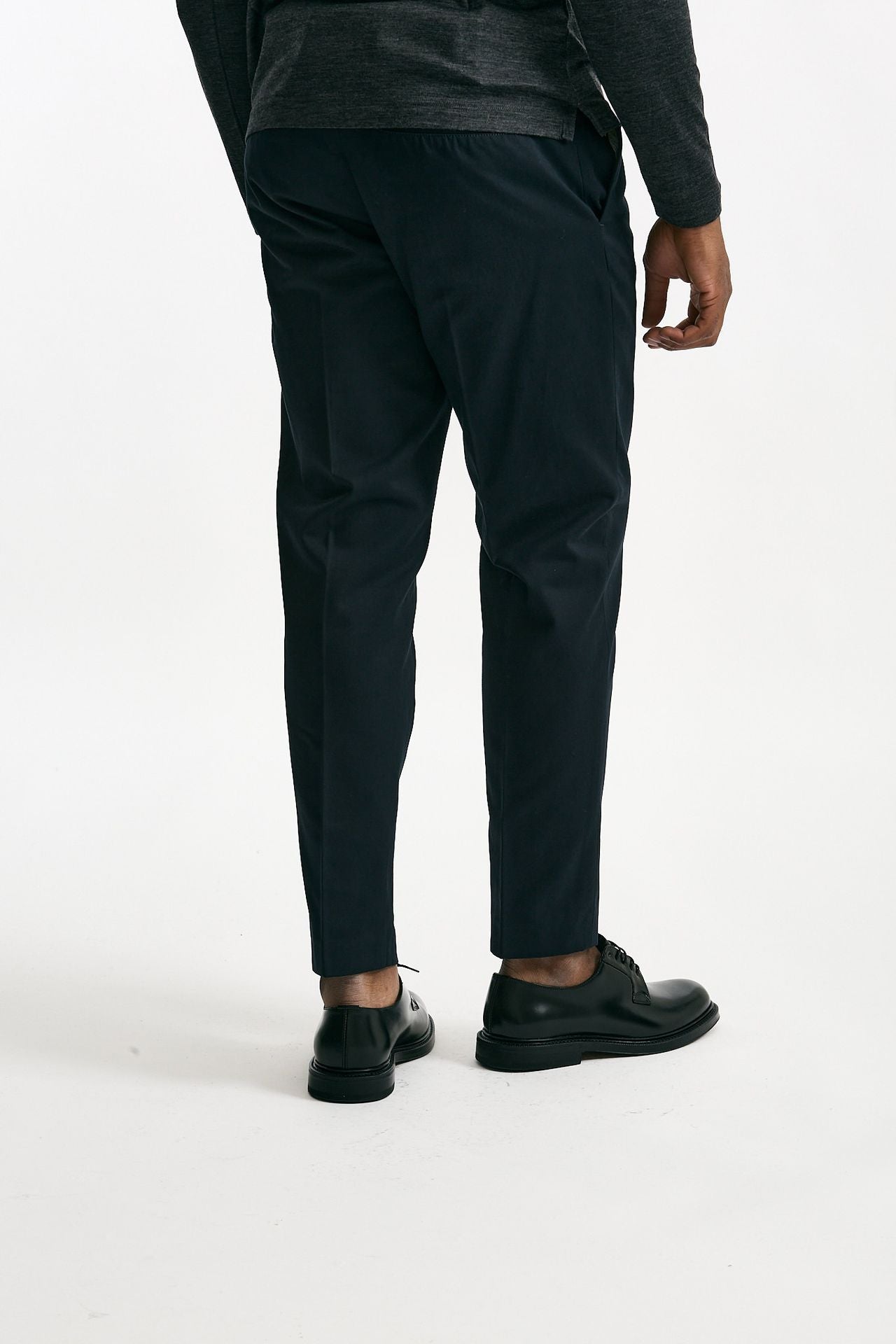 Pantalone EDGE-REBEL in cotone fermo blu men Pt torino - 3