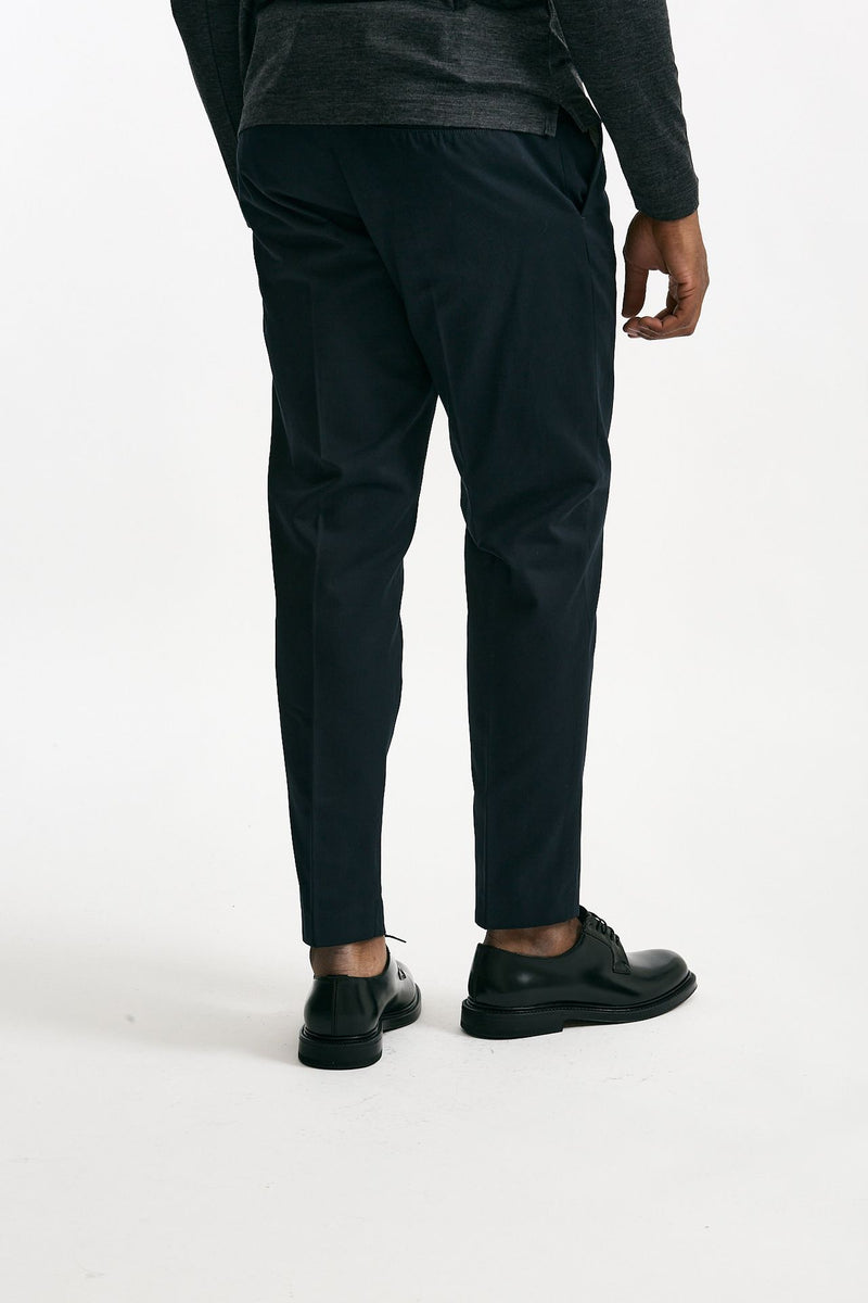 Pantalone EDGE-REBEL in cotone fermo blu men Pt torino - 3