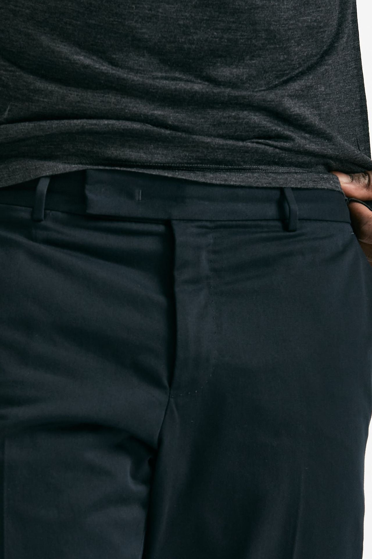 Pantalone EDGE-REBEL in cotone fermo blu men Pt torino - 5