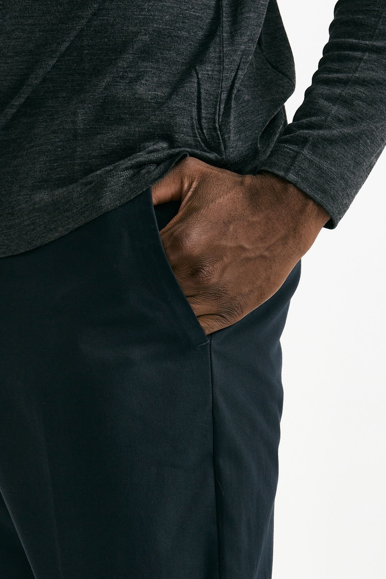 Pantalone EDGE-REBEL in cotone fermo blu men Pt torino - 6