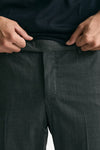 Pantalone EDGE- DIECI in lana stretch grigio men Pt torino - 5