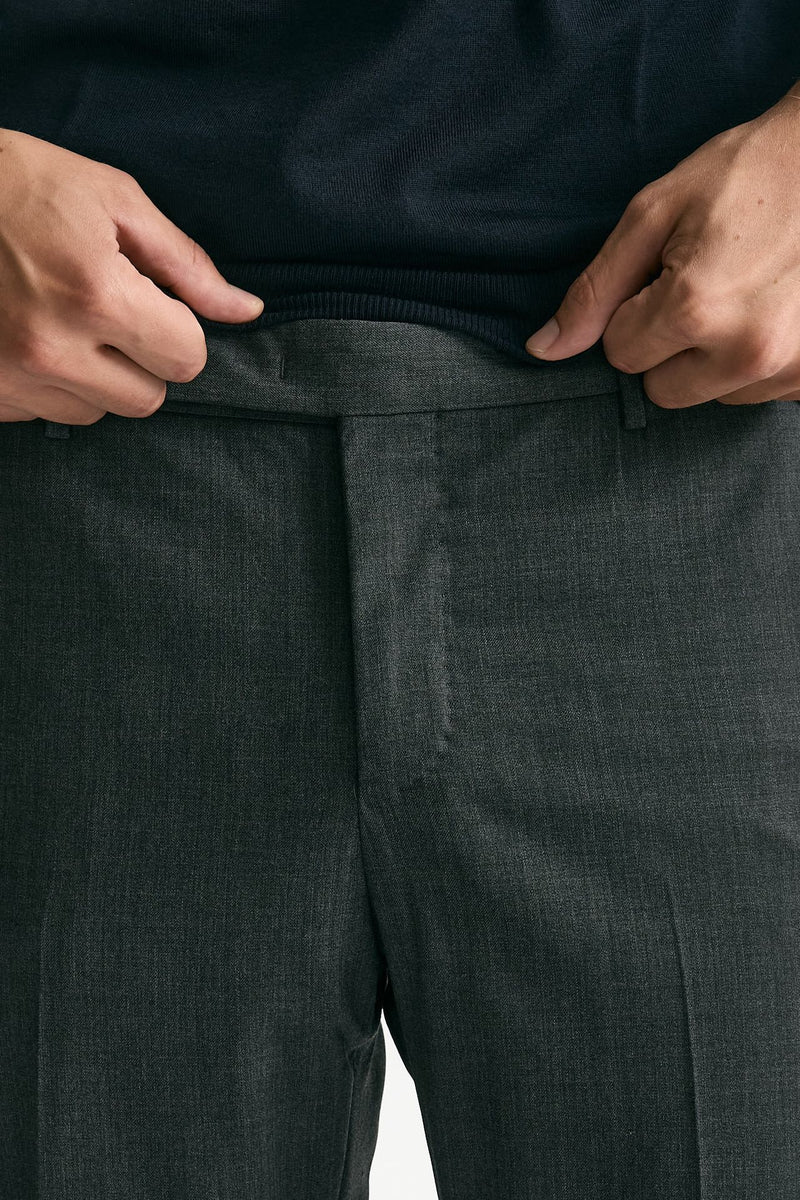 Pantalone EDGE- DIECI in lana stretch grigio men Pt torino - 5