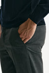 Pantalone EDGE- DIECI in lana stretch grigio men Pt torino - 6