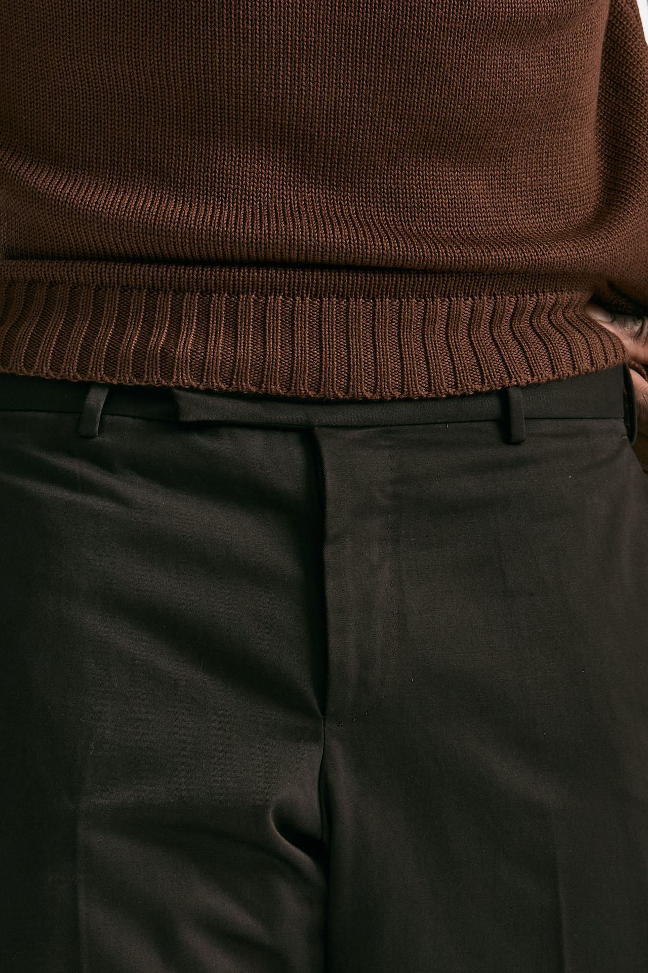 Pantalone EDGE-REBEL in cotone fermo marrone men Pt torino - 4