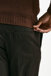 Pantalone EDGE-REBEL in cotone fermo marrone men Pt torino - 6