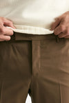 Pantalone EDGE- DIECI in lana stretch cammello men Pt torino - 5