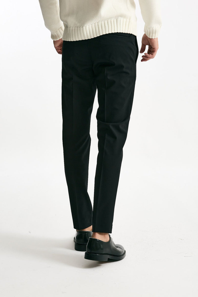 Pantalone EDGE-DIECI in lana stretch nero men Pt torino - 4