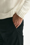Pantalone EDGE-DIECI in lana stretch nero men Pt torino - 6