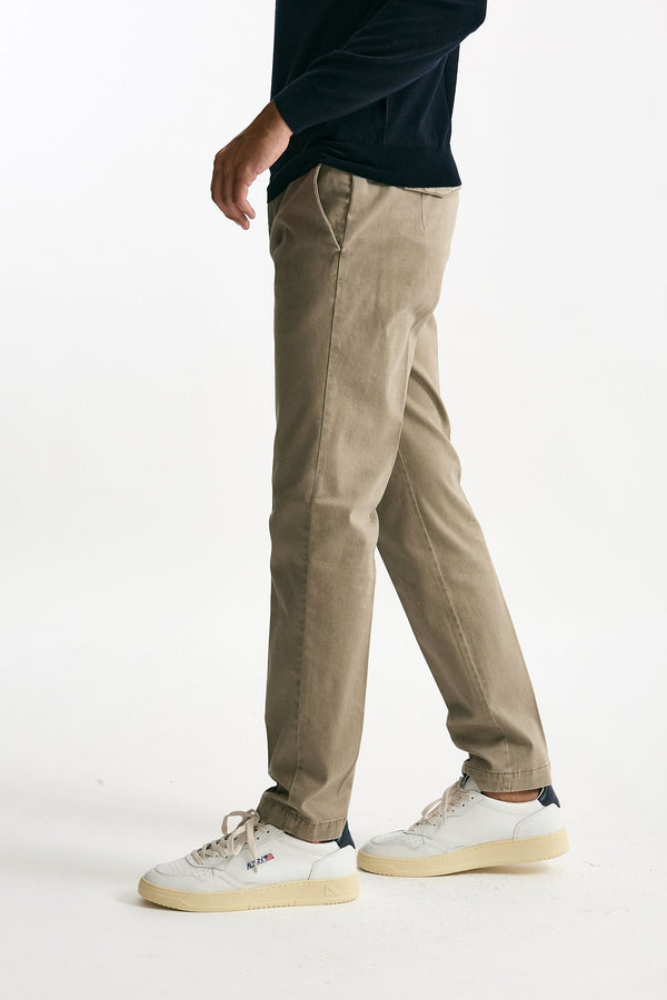 Pantalone MASTER FIT in cotone stretch  beige men Pt torino