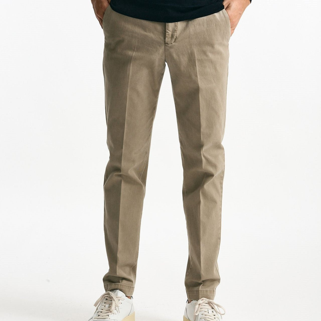 Pantalone MASTER FIT in cotone stretch  beige men Pt torino - 8