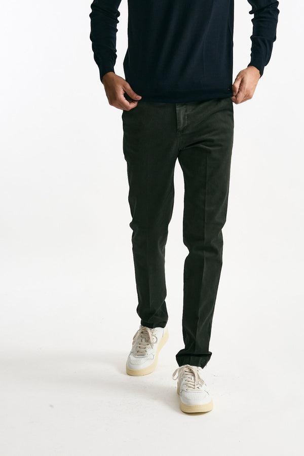 Pantalone MASTER FIT in cotone stretch verdone men Pt torino