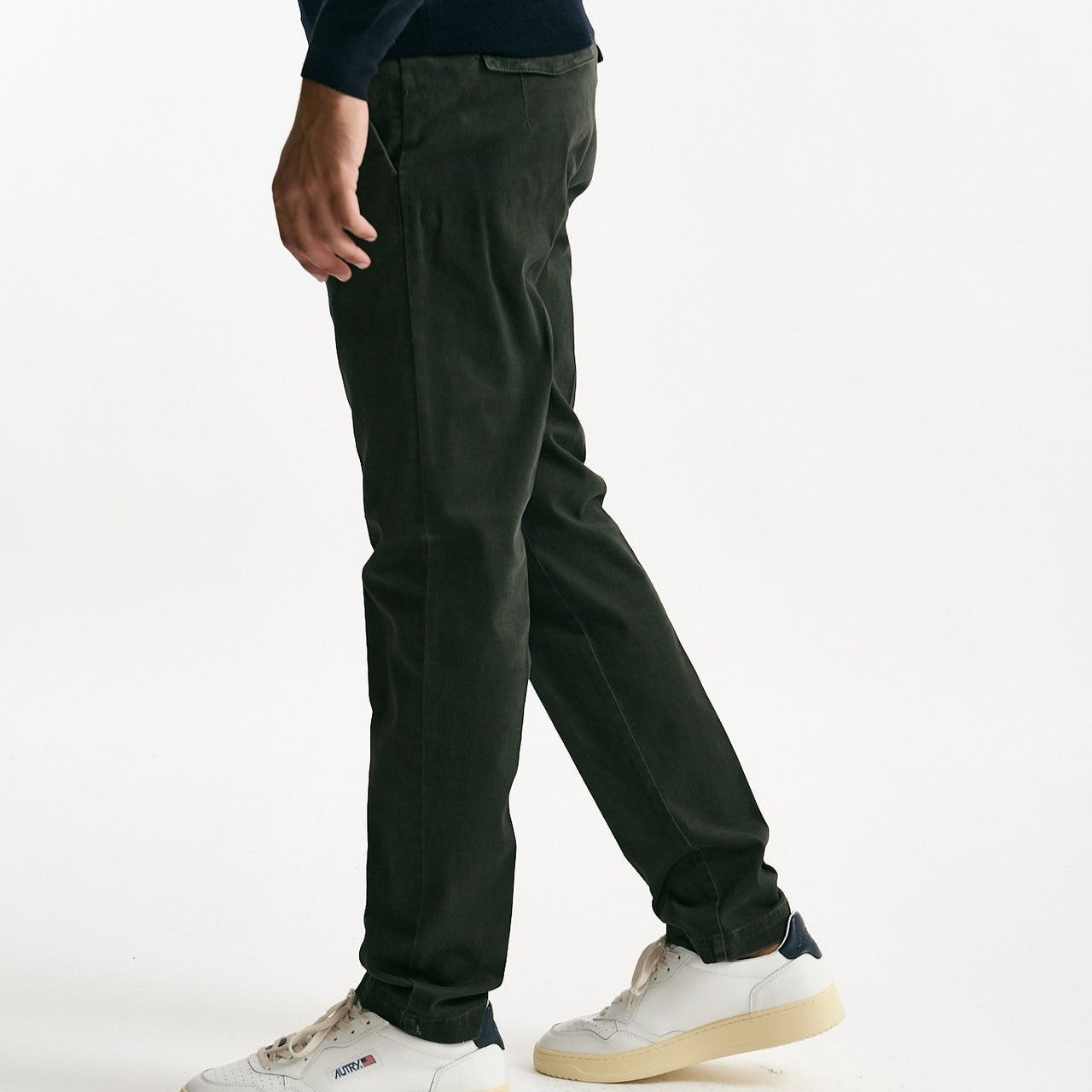 Pantalone MASTER FIT in cotone stretch verdone men Pt torino - 8