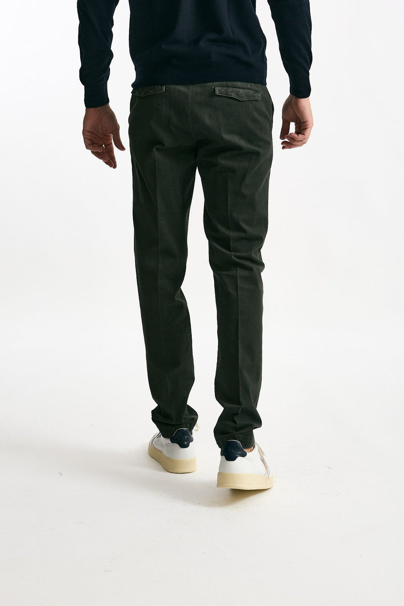 Pantalone MASTER FIT in cotone stretch verdone men Pt torino - 3