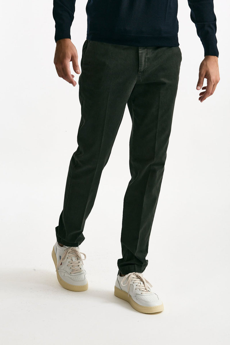 Pantalone MASTER FIT in cotone stretch verdone men Pt torino - 4