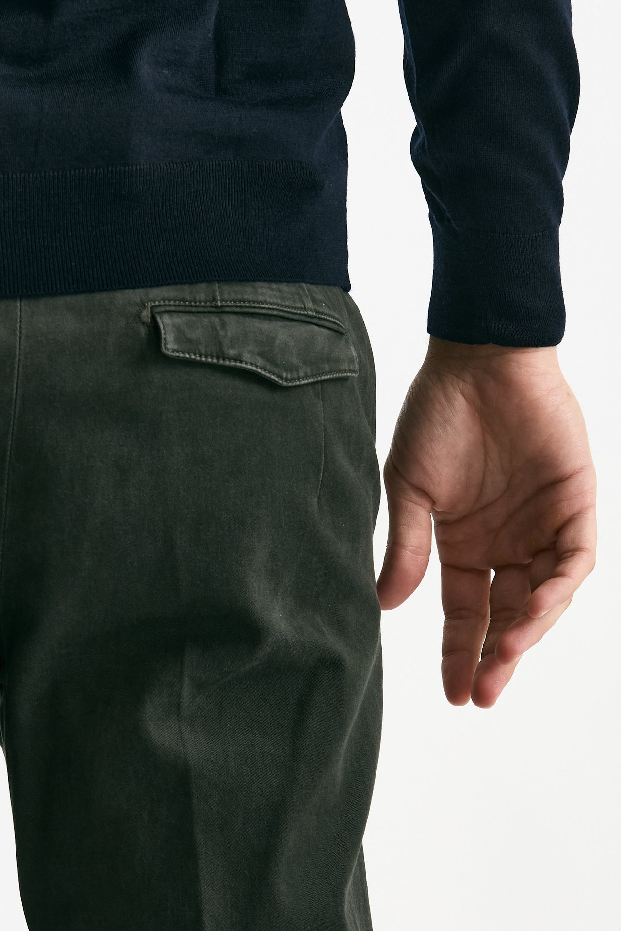 Pantalone MASTER FIT in cotone stretch verdone men Pt torino - 7
