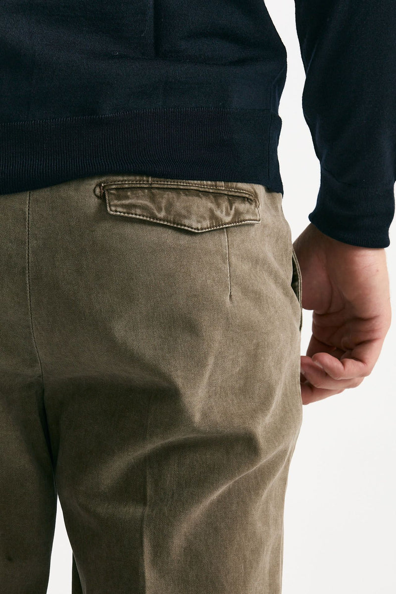 Pantalone MASTER FIT in cotone stretch  tortora men Pt torino - 7