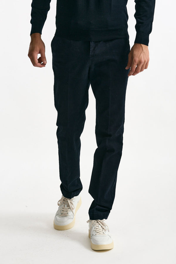 Pantalone MASTER FIT in cotone stretch blu men Pt torino