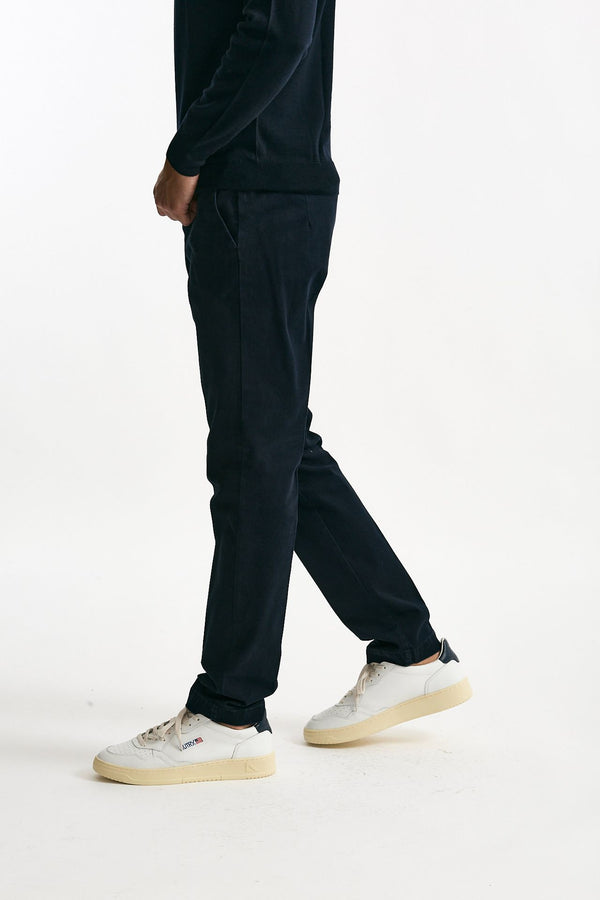 Pantalone MASTER FIT in cotone stretch blu men Pt torino