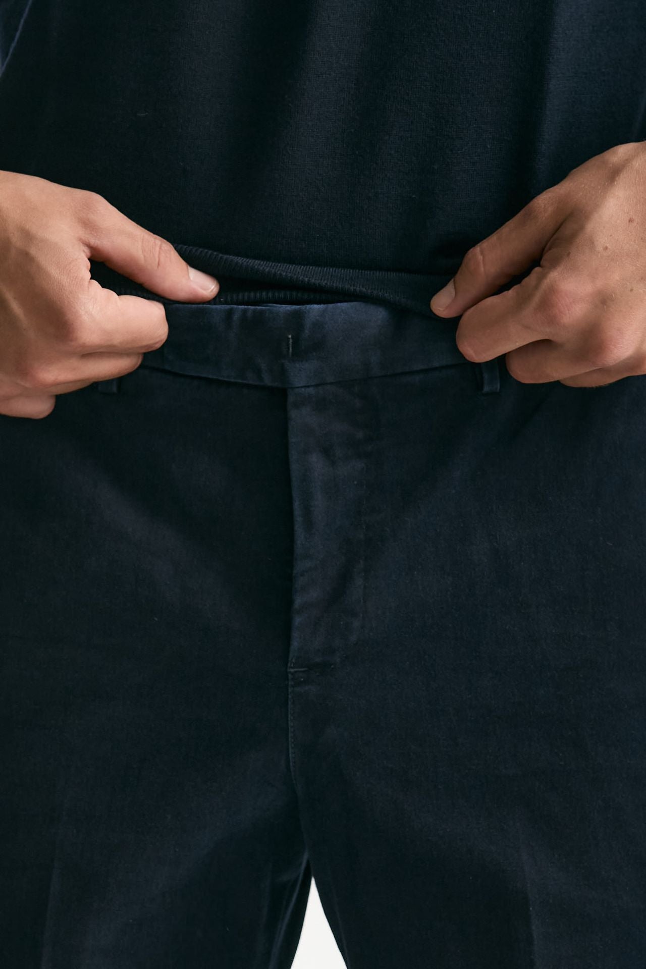 Pantalone MASTER FIT in cotone stretch blu men Pt torino - 5
