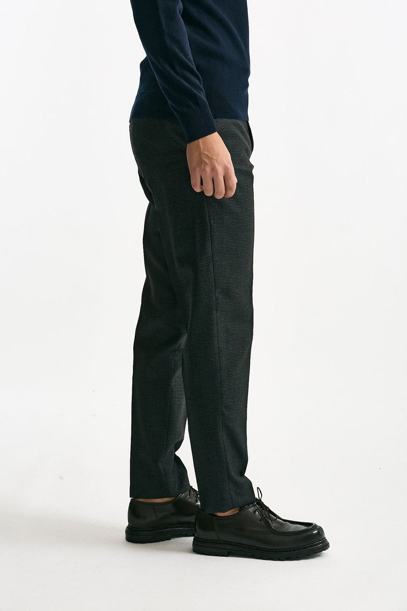 Pantalone EDGE-REBEL in lana grigio/nero men Pt torino - 2