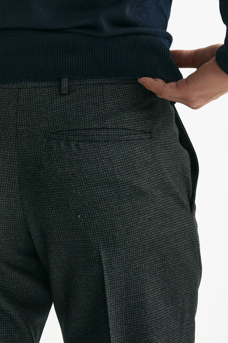 Pantalone EDGE-REBEL in lana grigio/nero men Pt torino - 7