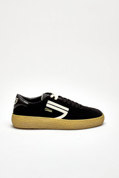 Sneaker 1.01 FURIA vintage in pelle scamosciata vegana nero men Puraai