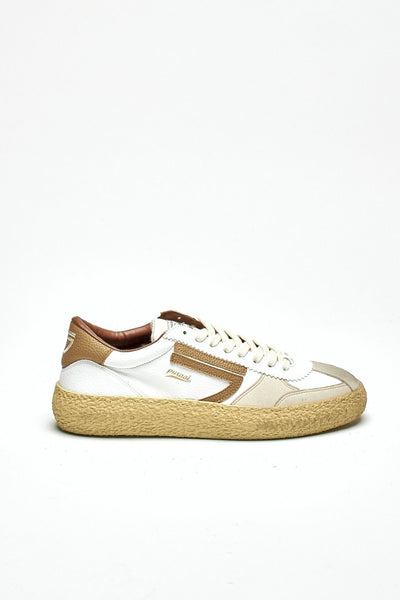 Sneaker 1.01 BISCOTTO in ecopelle vintage bianco men Puraai