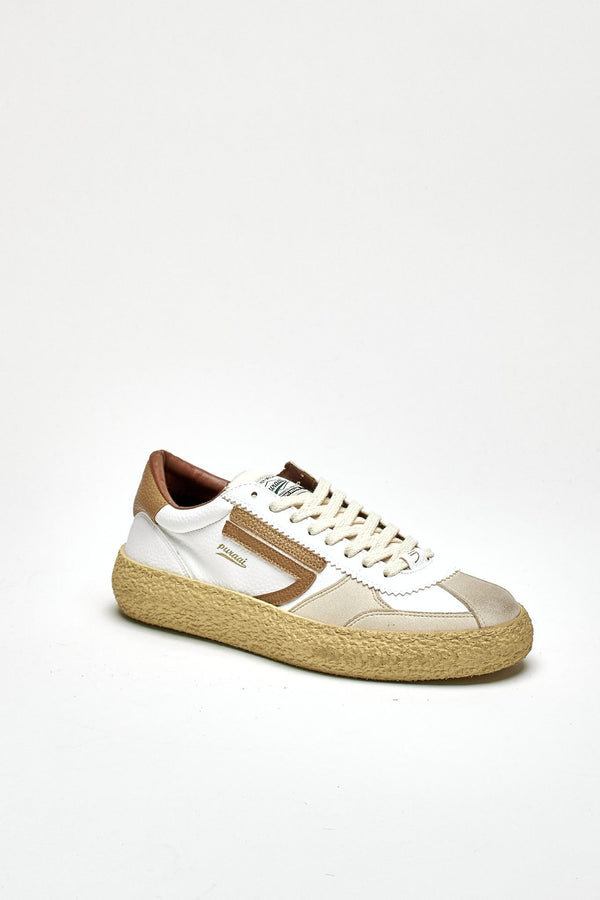 Sneaker 1.01 BISCOTTO in ecopelle vintage bianco men Puraai
