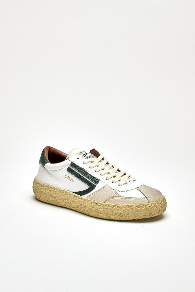 Sneaker 1.01 VISCHIO in ecopelle vintage bianco men Puraai - 2