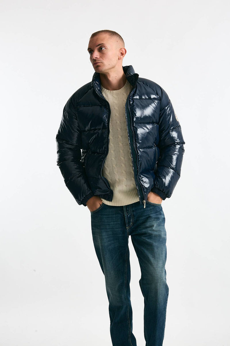 Piumino laccato blu men Pyrenex - 1