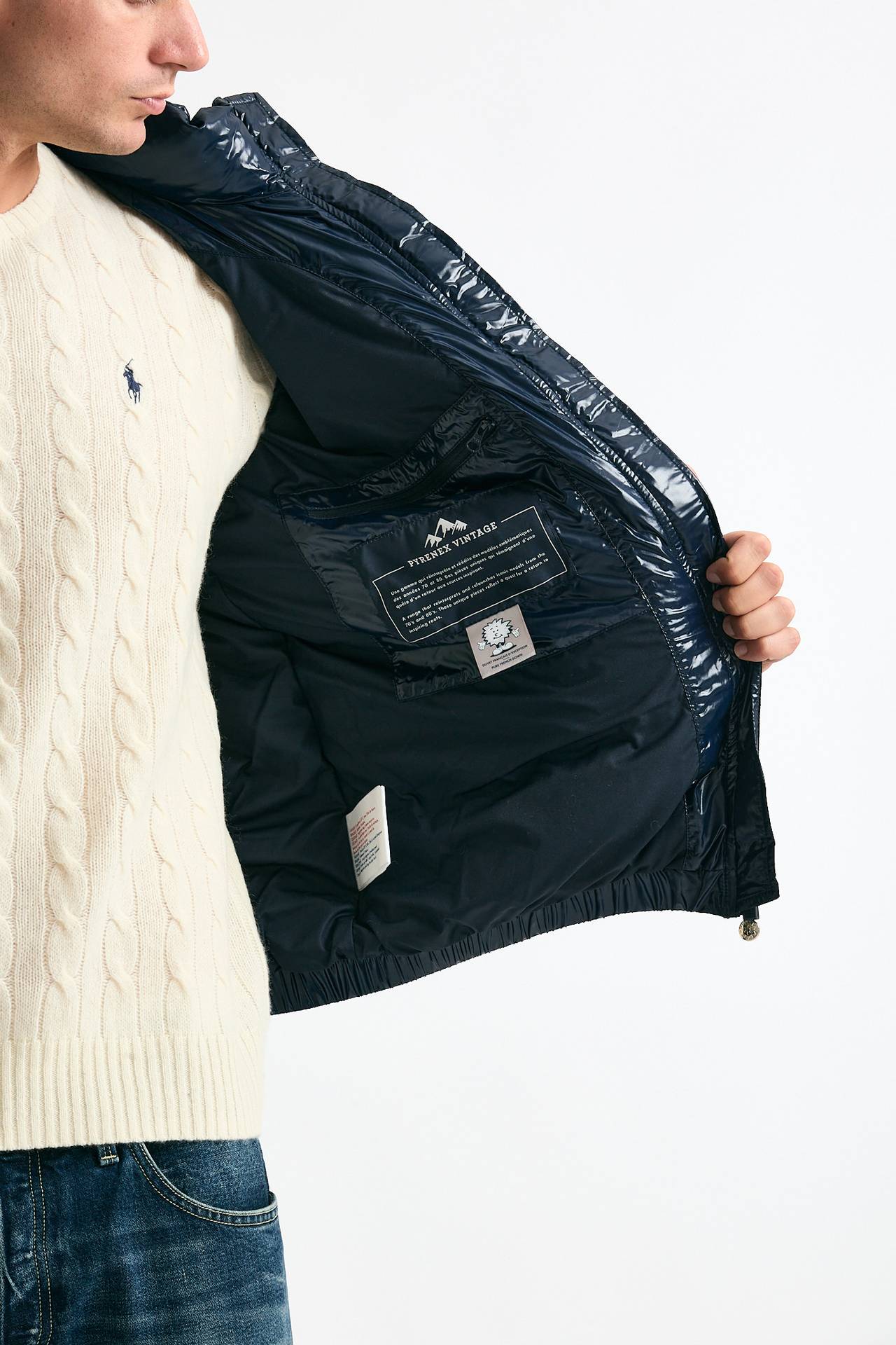 Piumino laccato blu men Pyrenex - 6