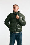 Piumino laccato verde militare men Pyrenex - 6