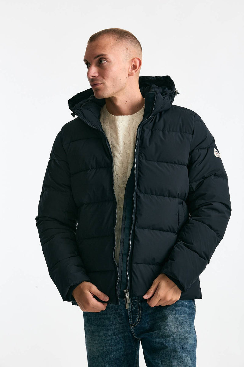 Piumino cappuccio blu men Pyrenex - 1