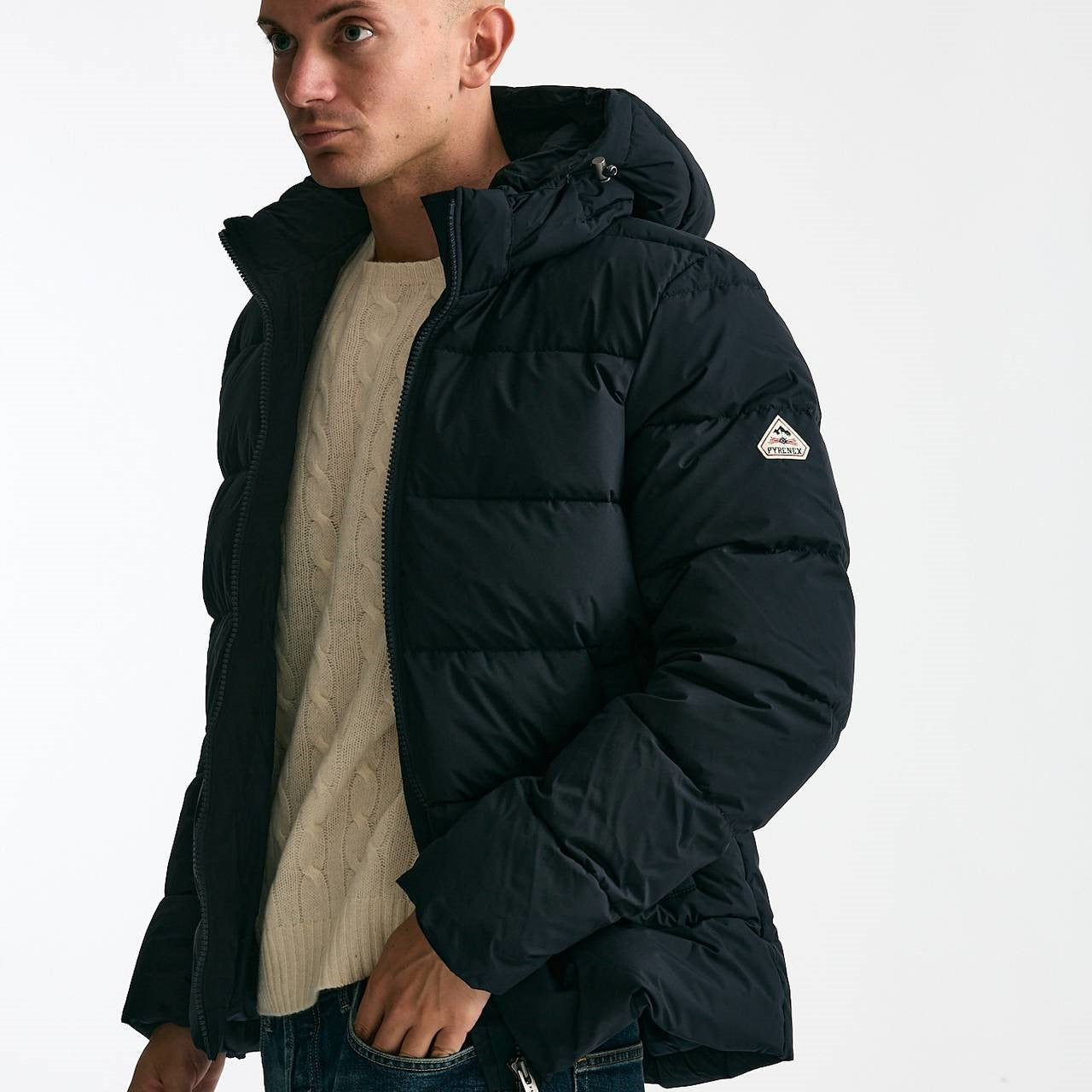 Piumino cappuccio blu men Pyrenex - 9