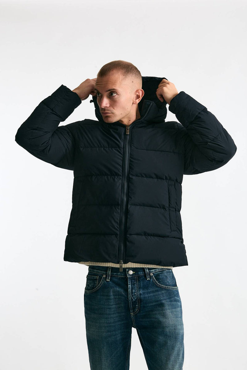 Piumino cappuccio blu men Pyrenex - 2