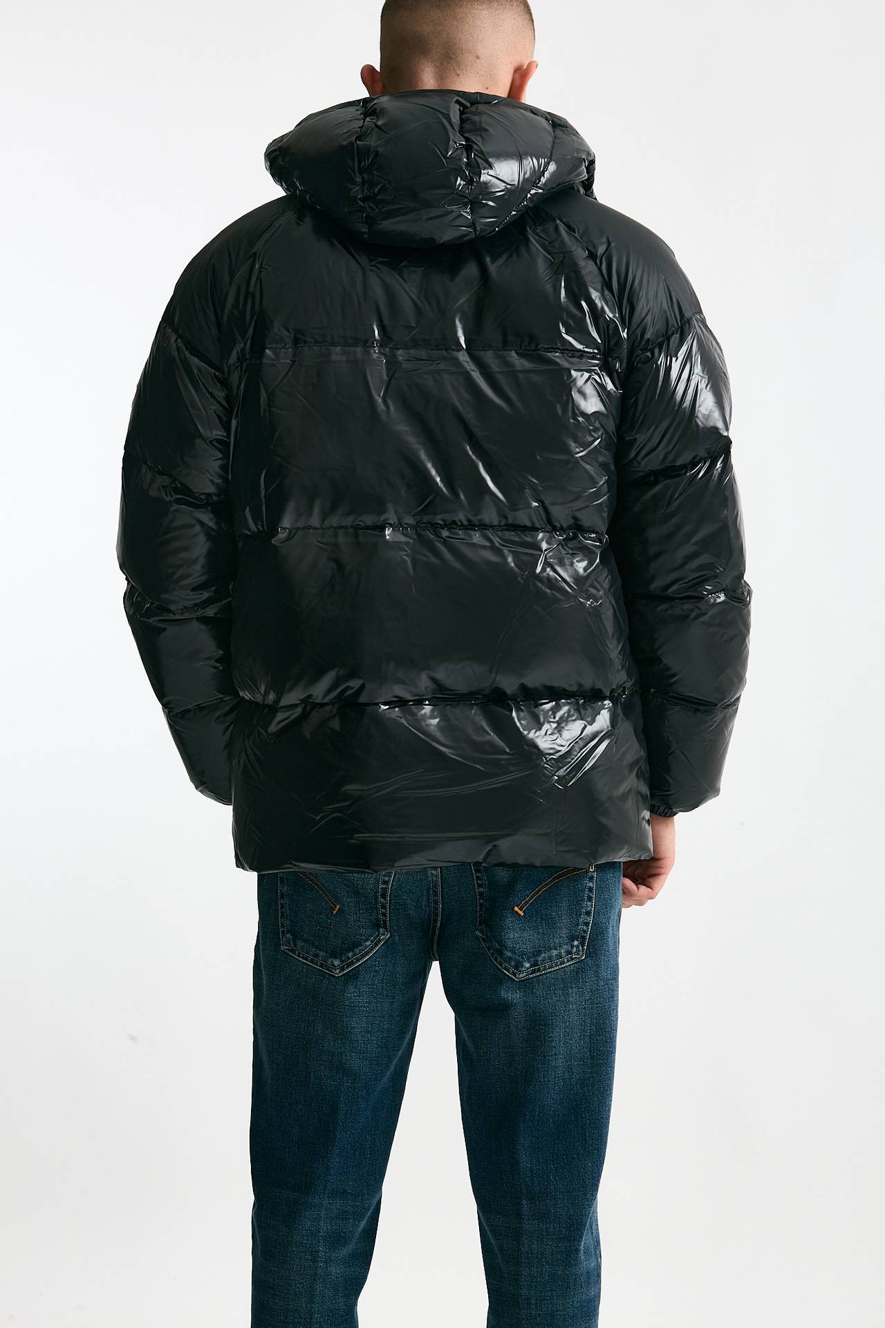 Piumino laccato nero men Pyrenex - 4