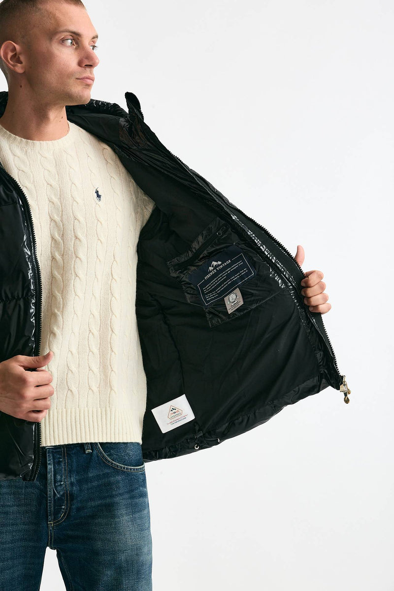 Piumino laccato nero men Pyrenex - 6