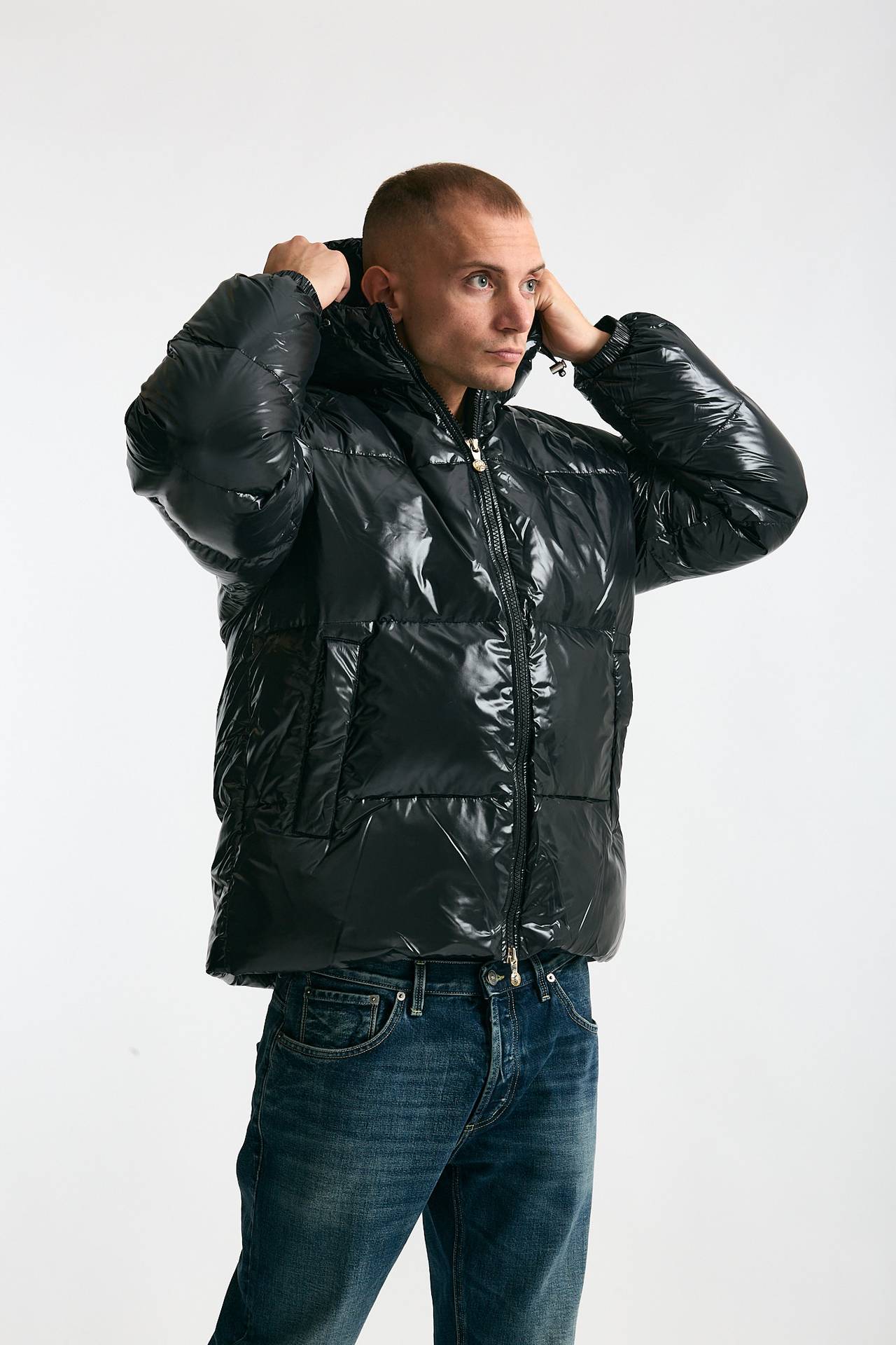 Piumino laccato nero men Pyrenex - 7