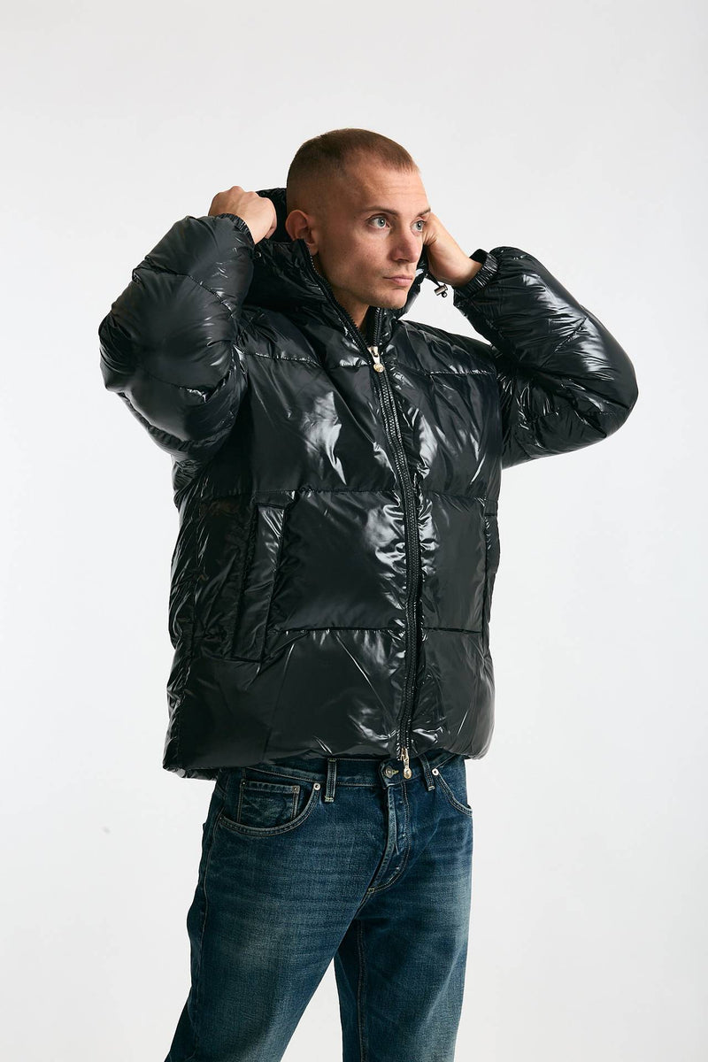 Piumino laccato nero men Pyrenex - 7