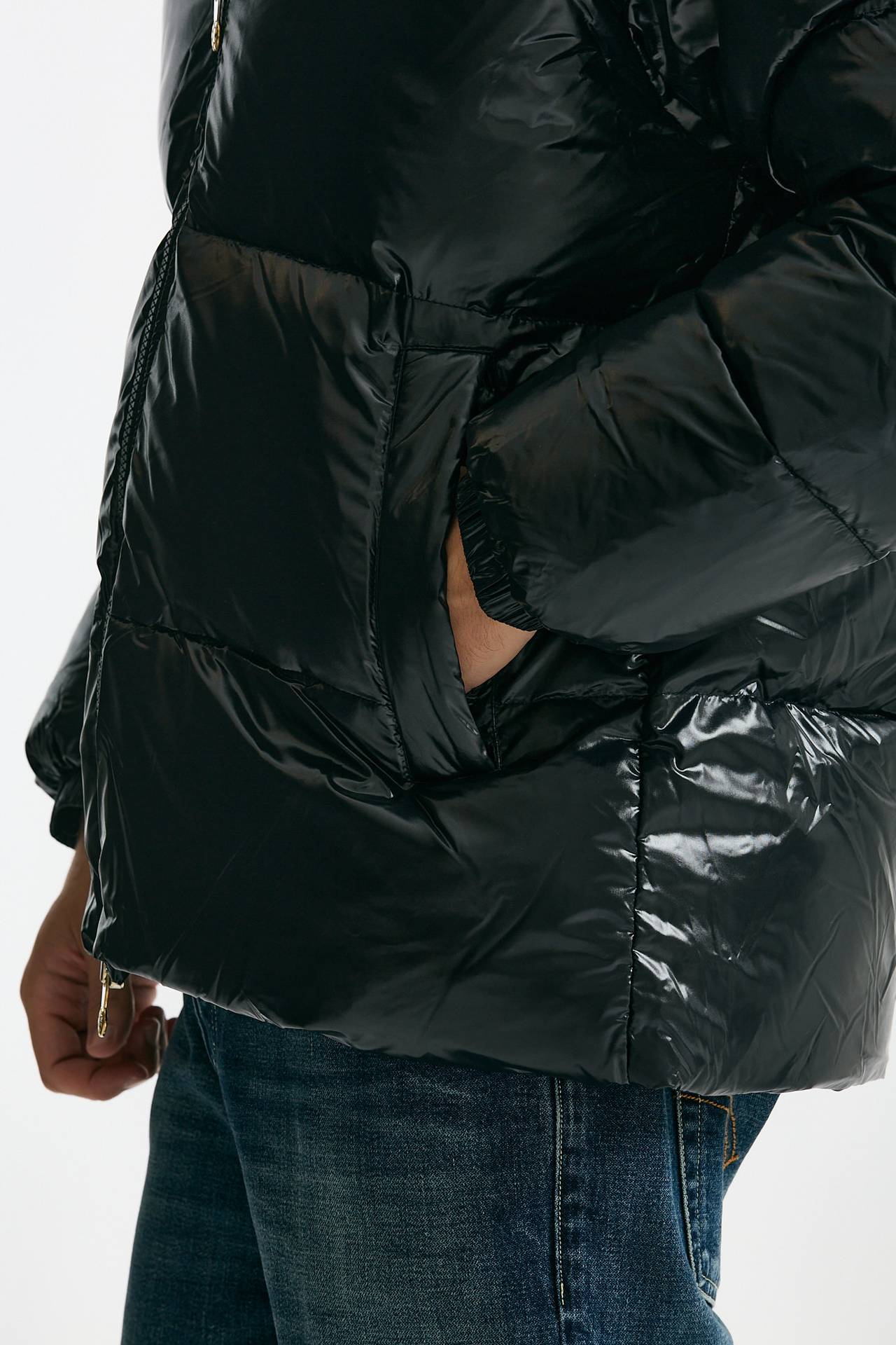 Piumino laccato nero men Pyrenex - 8