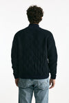 Bomber in lana e baby camel blu men Rakki - 4