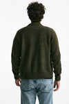 Maglia in lana verde militare men Rakki - 3
