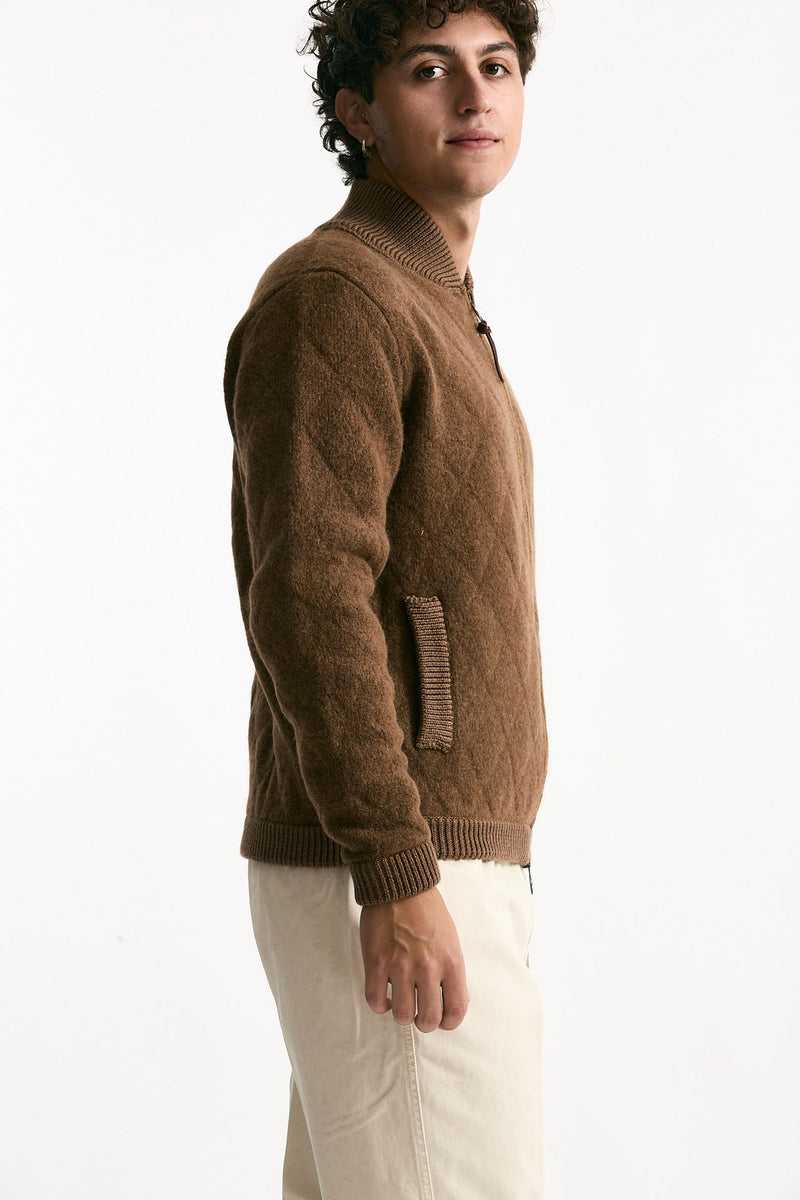 Bomber in lana e baby camel bruciato men Rakki - 3