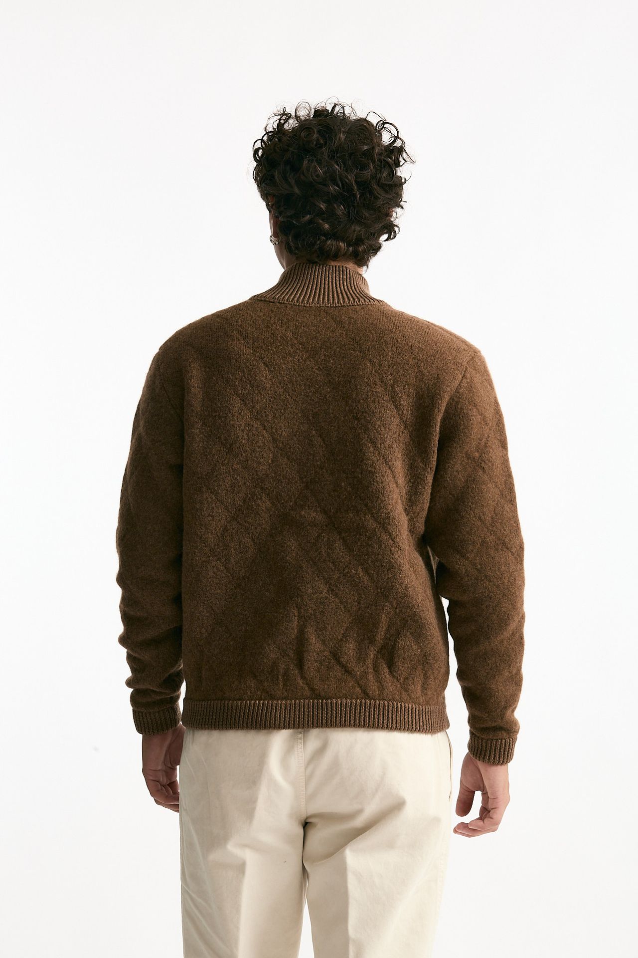 Bomber in lana e baby camel bruciato men Rakki - 4