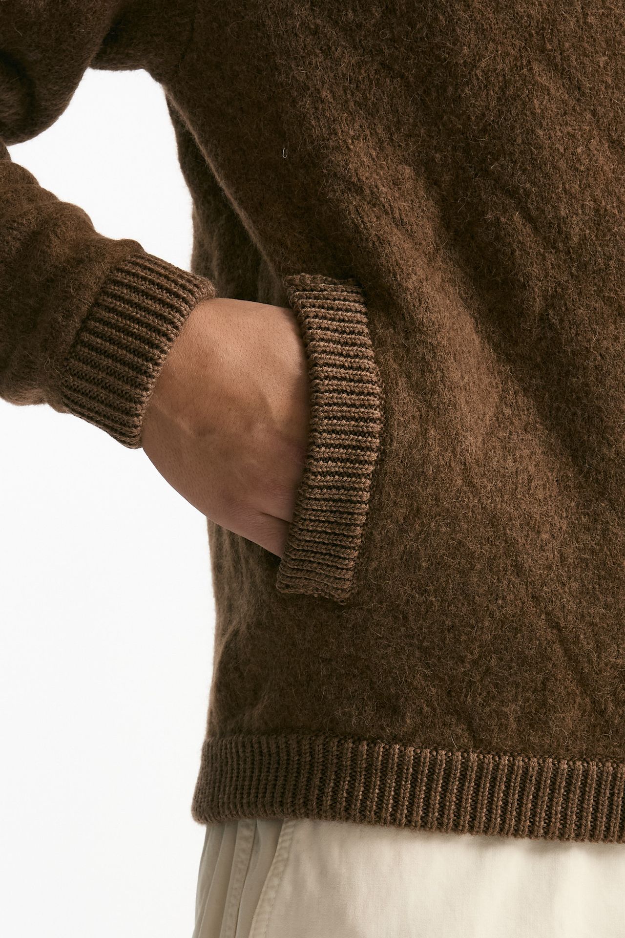 Bomber in lana e baby camel bruciato men Rakki - 6