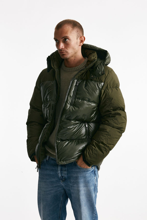 piumino in nylon verde militare men Polo ralph lauren