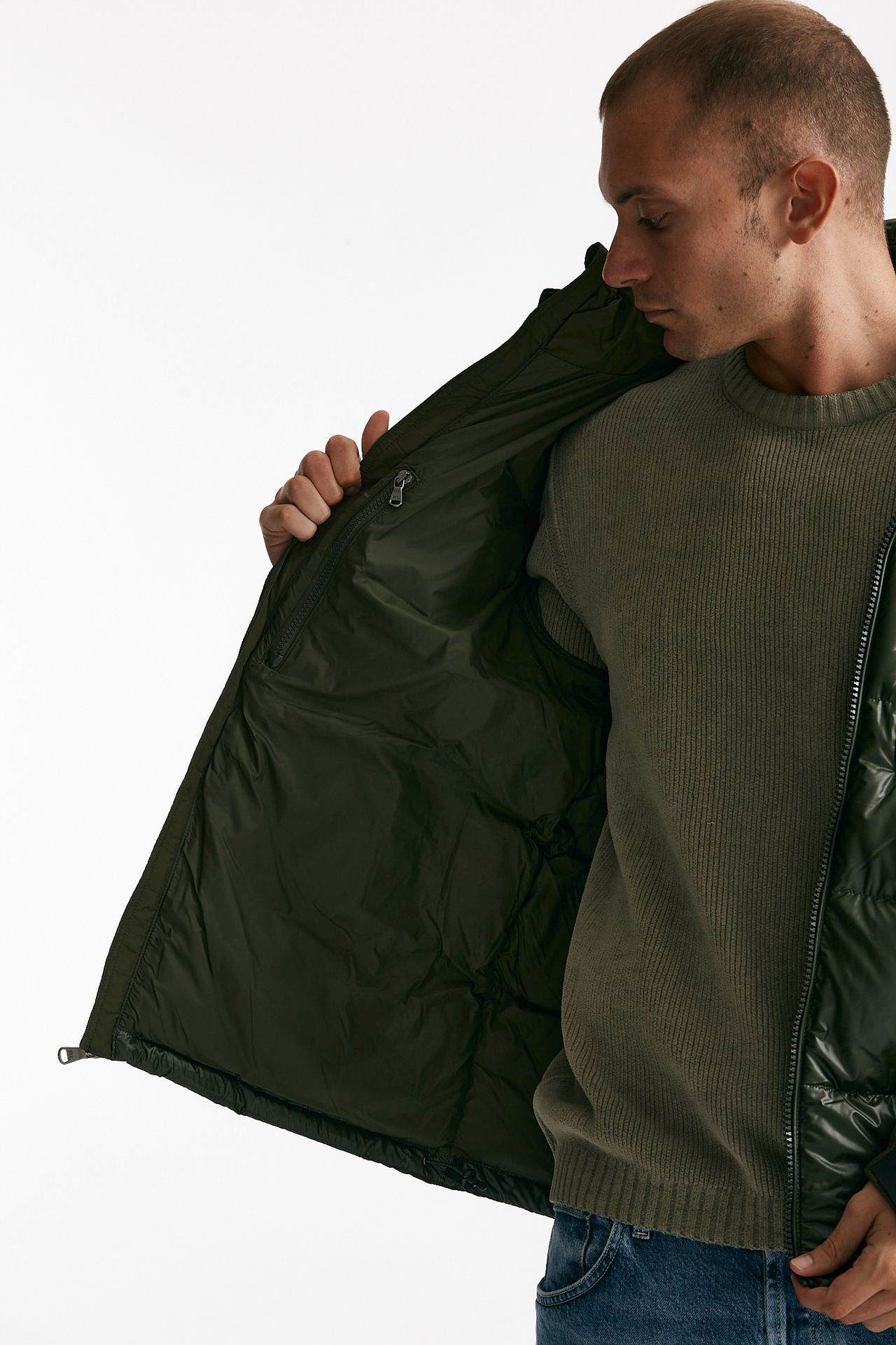 piumino in nylon verde militare men Polo ralph lauren - 7
