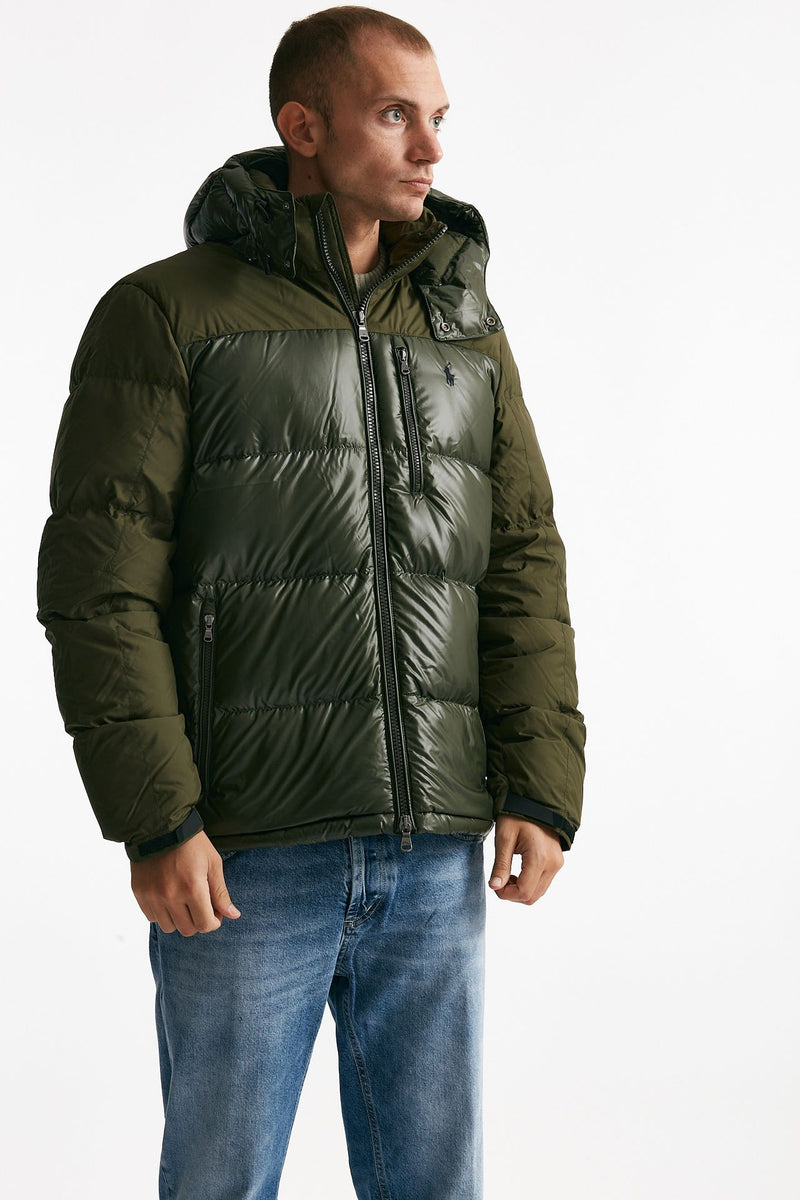 piumino in nylon verde militare men Polo ralph lauren - 3