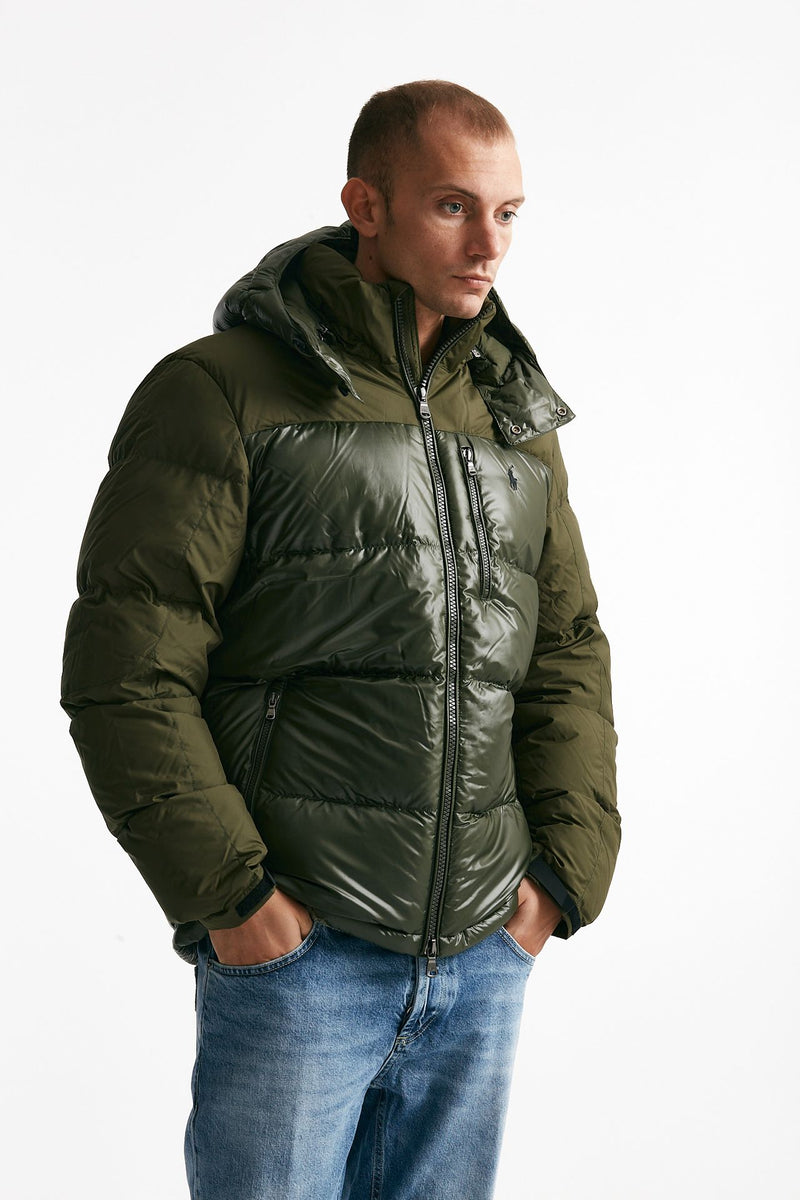 piumino in nylon verde militare men Polo ralph lauren - 5