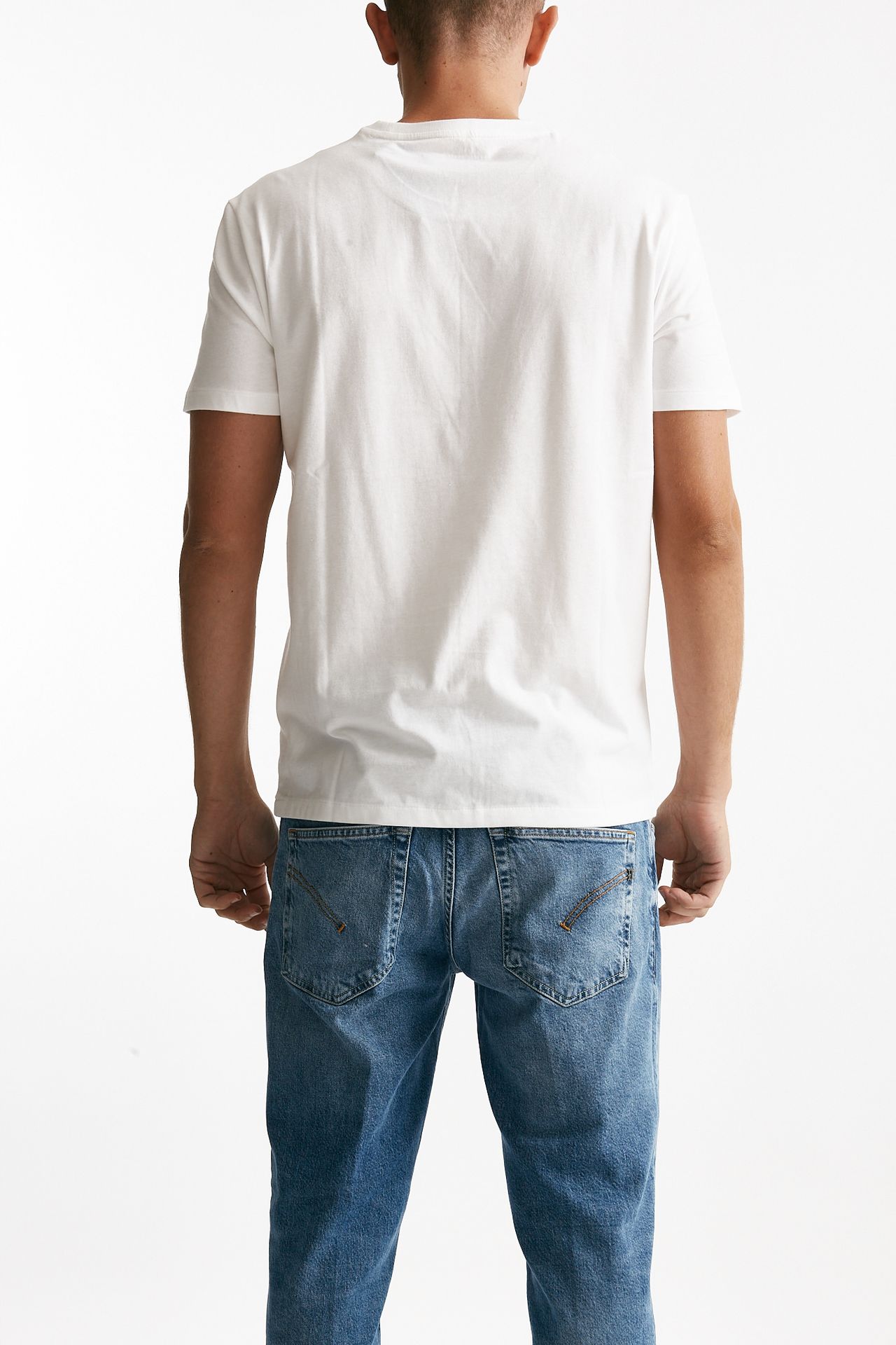 t-shirt custom slim-fit in cotone bianco men Polo ralph lauren - 3